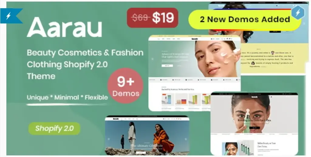 Aarau - Beauty Cosmetics & Fashion Clothing Shopify 2.0 Theme