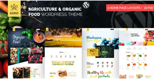 Agro - Organic Farm Agriculture WordPress Theme